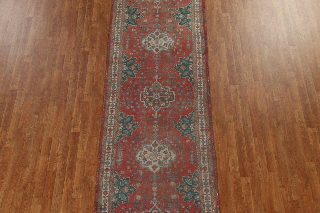 Vintage Wool Tabriz Persian Runner Rug 4x12