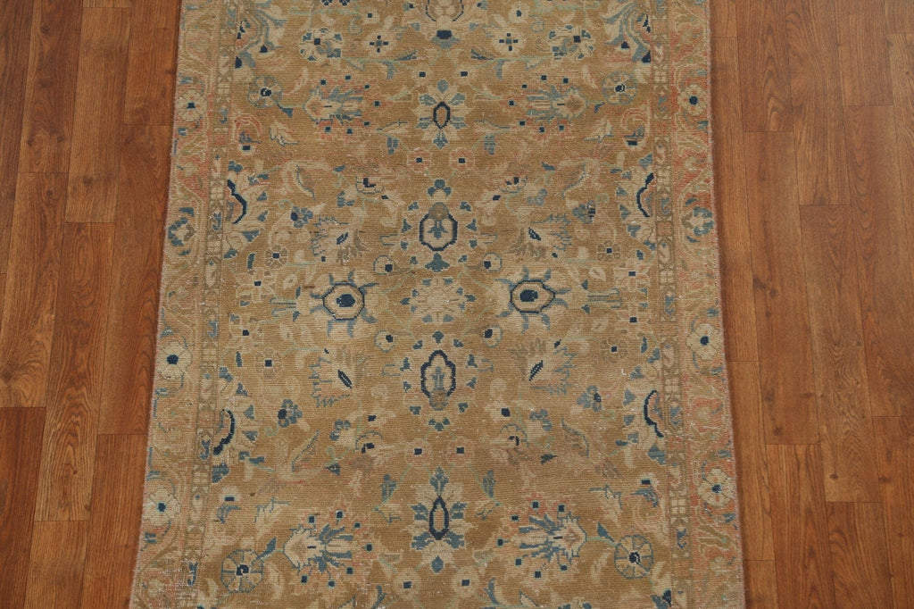 Vintage Wool Mahal Persian Runner Rug 3x10