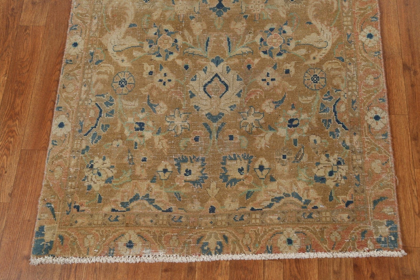 Vintage Wool Mahal Persian Runner Rug 3x10