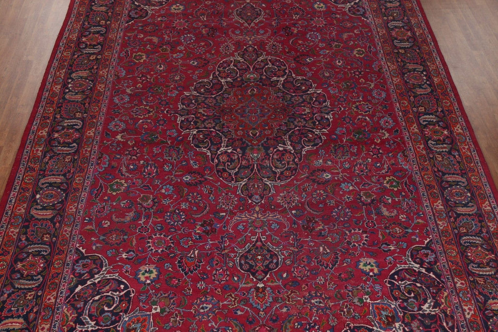 Traditional Wool Mashad Oversize Persian Rug 10x18