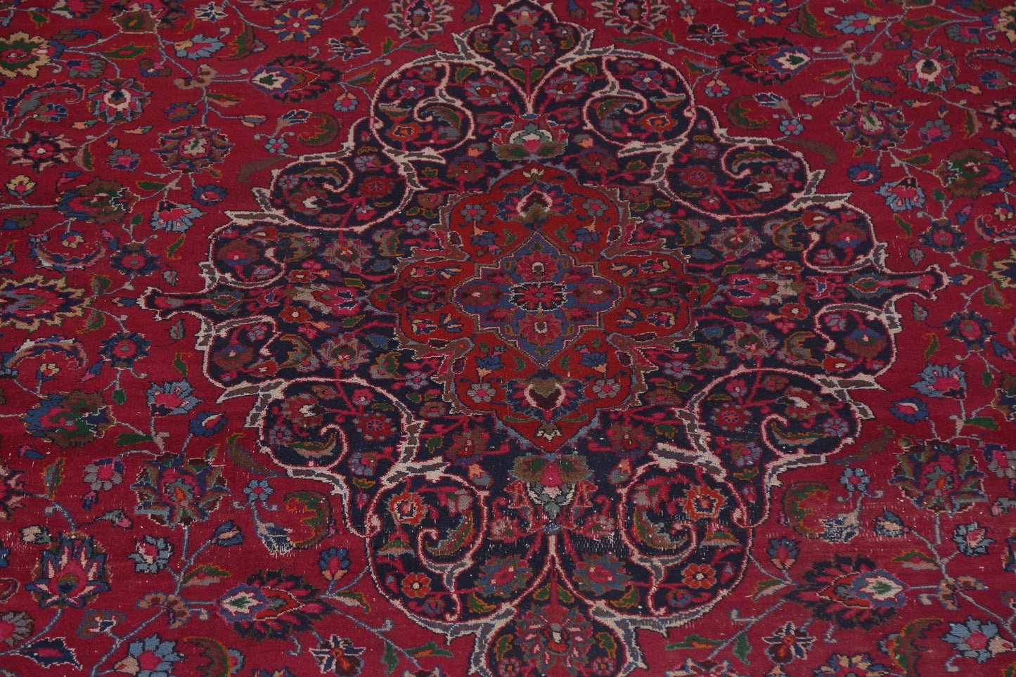 Traditional Wool Mashad Oversize Persian Rug 10x18
