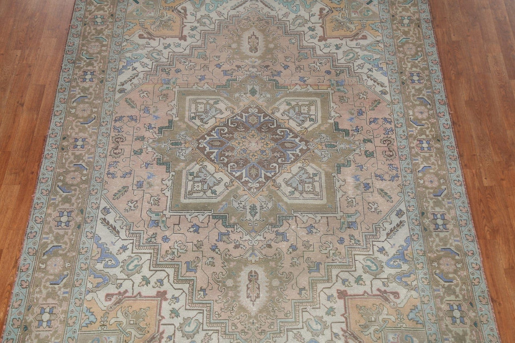 Vegetable Dye Wool Heriz Persian Rug 7x10