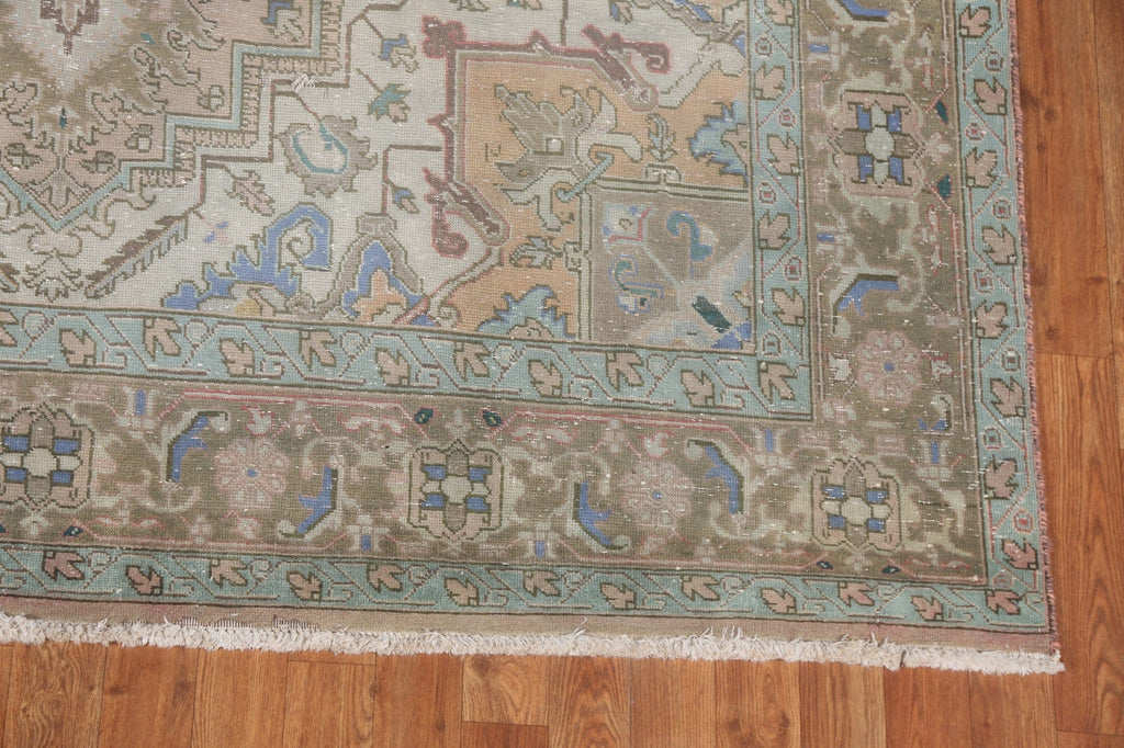 Vegetable Dye Wool Heriz Persian Rug 7x10