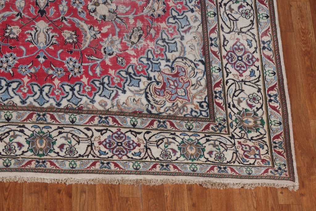 Red Floral Nain Handmade Persian Rug 6x10