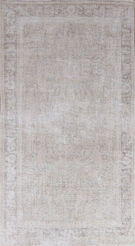 Muted Distressed Tabriz Persian Area Rug 6x11