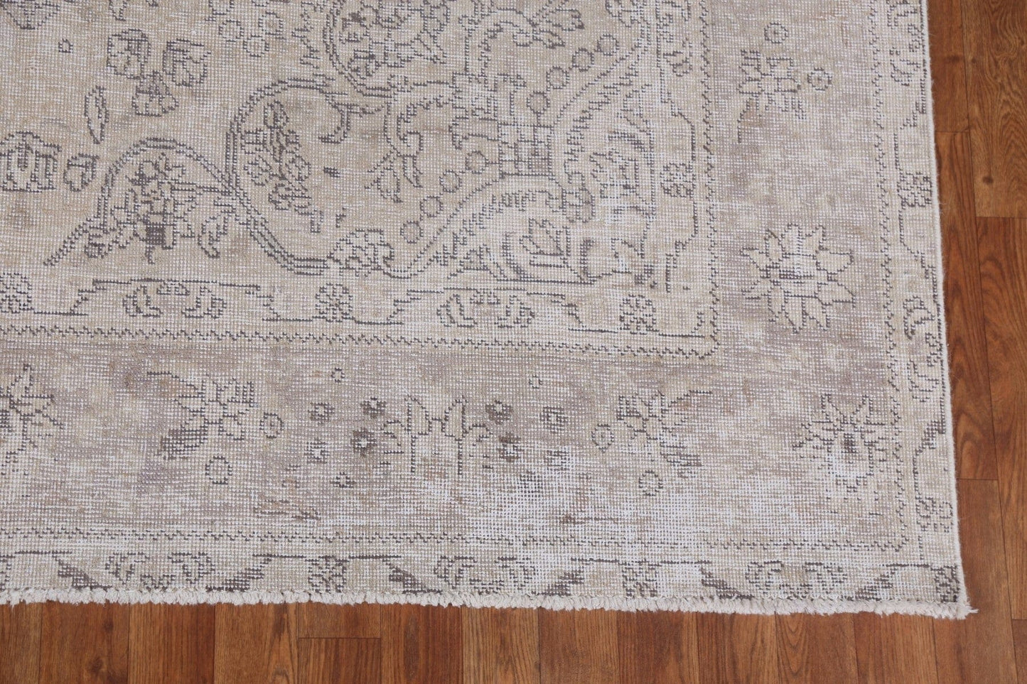 Floral Distressed Tabriz Persian Area Rug 6x10