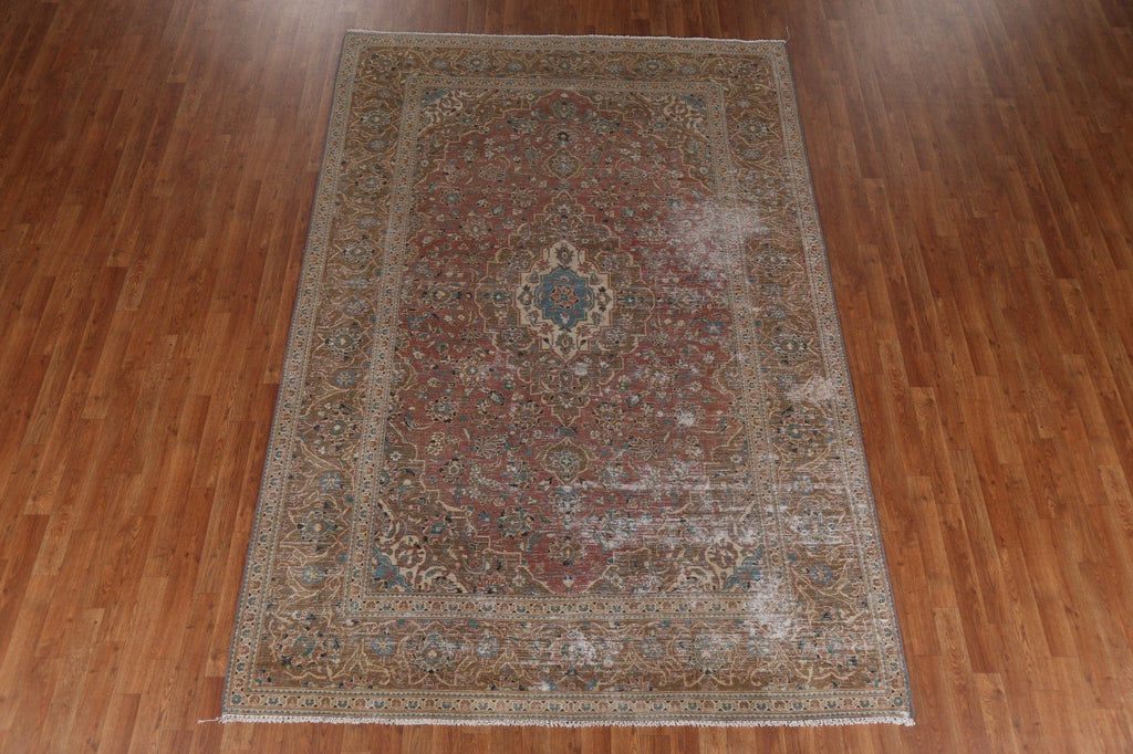 Floral Kashan Persian Area Rug 6x10