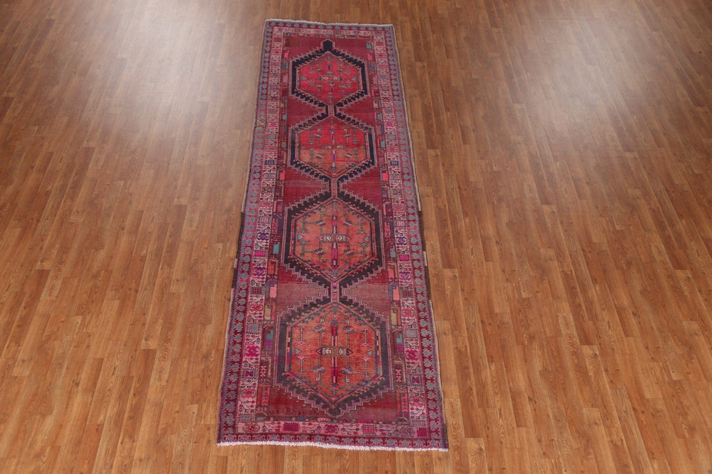 Geometric Ardebil Persian Runner Rug 4x12