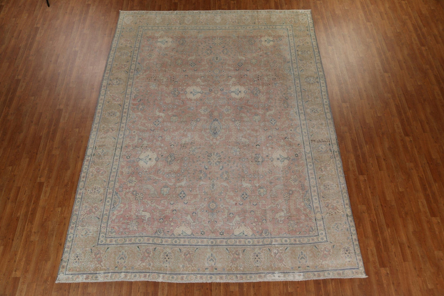 Antique Floral Tabriz Persian Area Rug 10x13