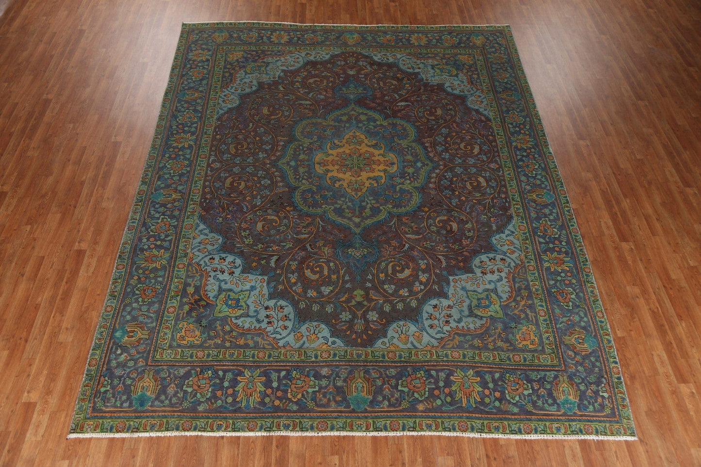 Over-Dyed Tabriz Wool Persian Rug 10x13