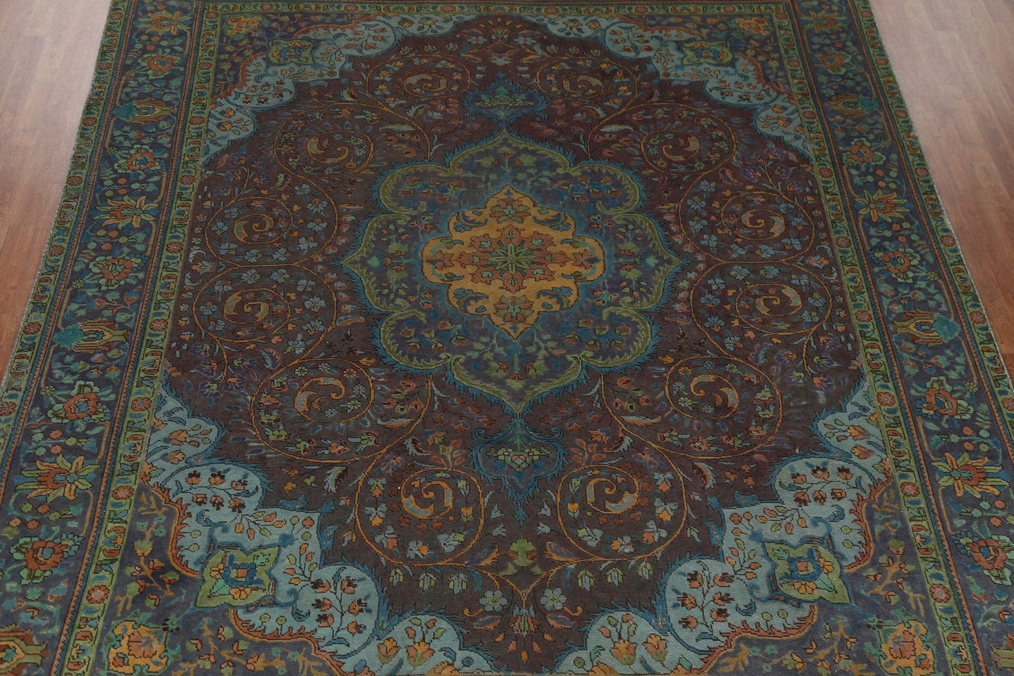 Over-Dyed Tabriz Wool Persian Rug 10x13