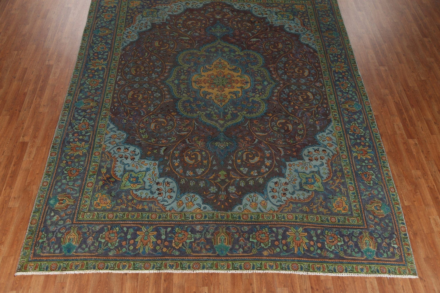 Over-Dyed Tabriz Wool Persian Rug 10x13