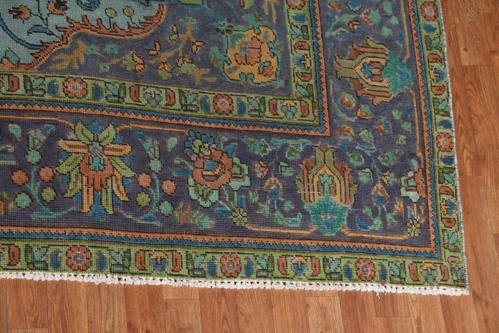 Over-Dyed Tabriz Wool Persian Rug 10x13