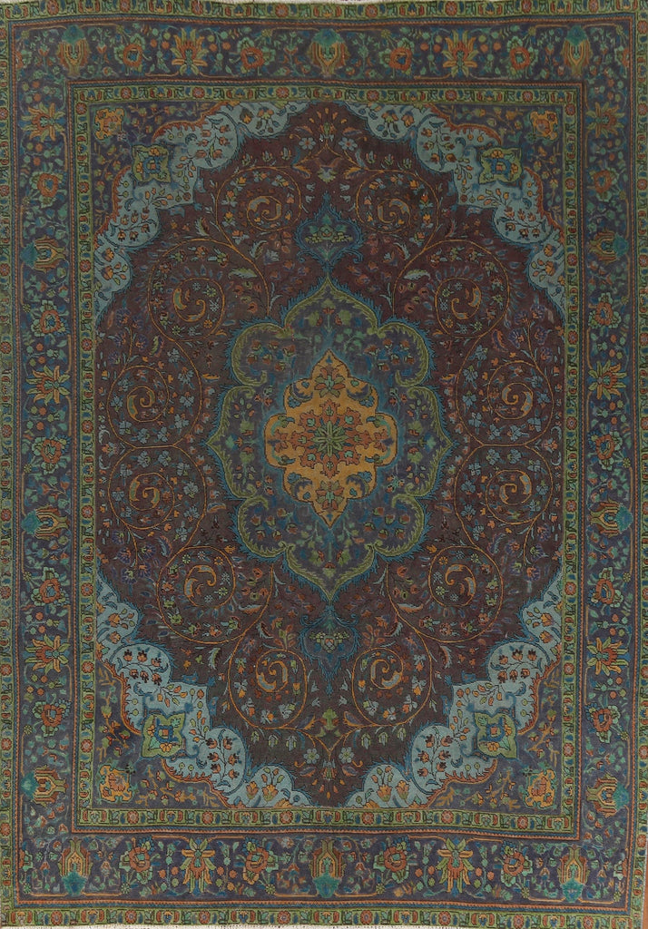 Over-Dyed Tabriz Wool Persian Rug 10x13