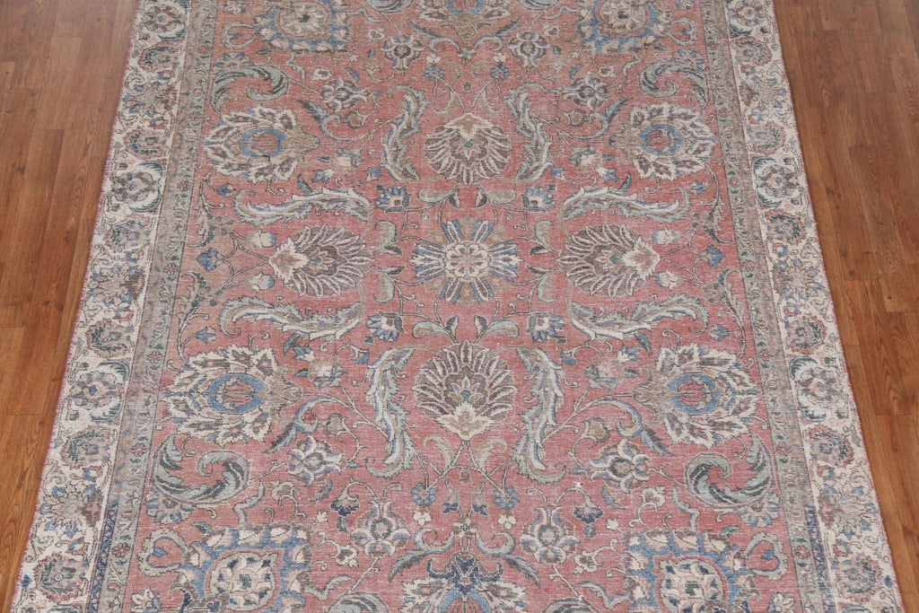 Vintage Wool Handmade Tabriz Persian Area Rug 6x9