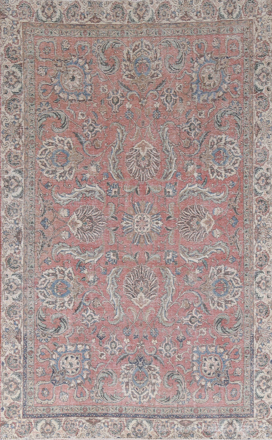 Vintage Wool Handmade Tabriz Persian Area Rug 6x9