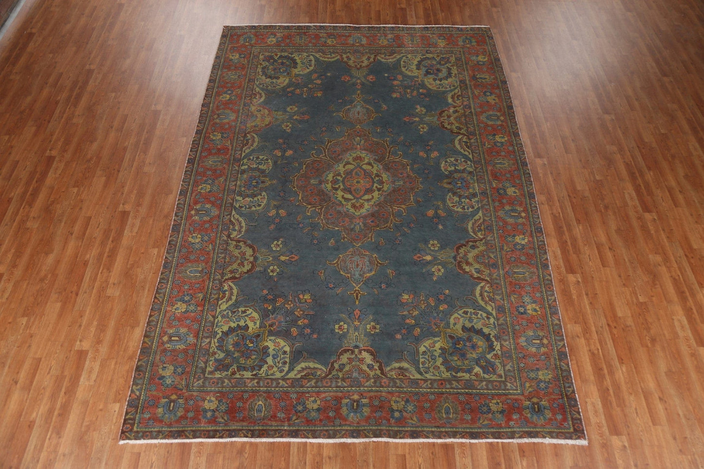 Over-Dyed Wool Tabriz Persian Area Rug 8x12