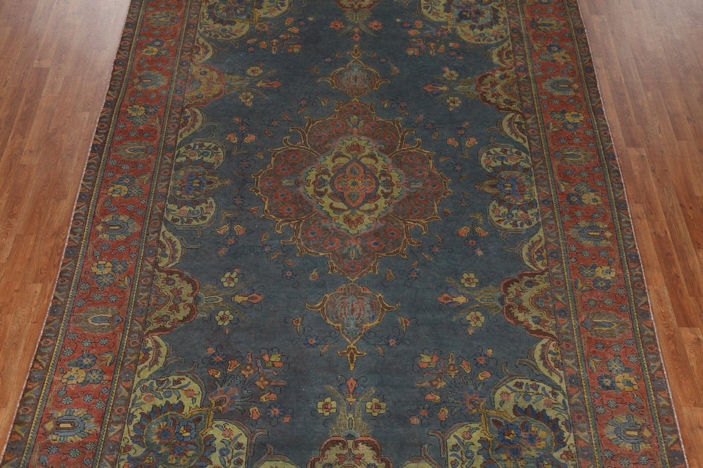 Over-Dyed Wool Tabriz Persian Area Rug 8x12