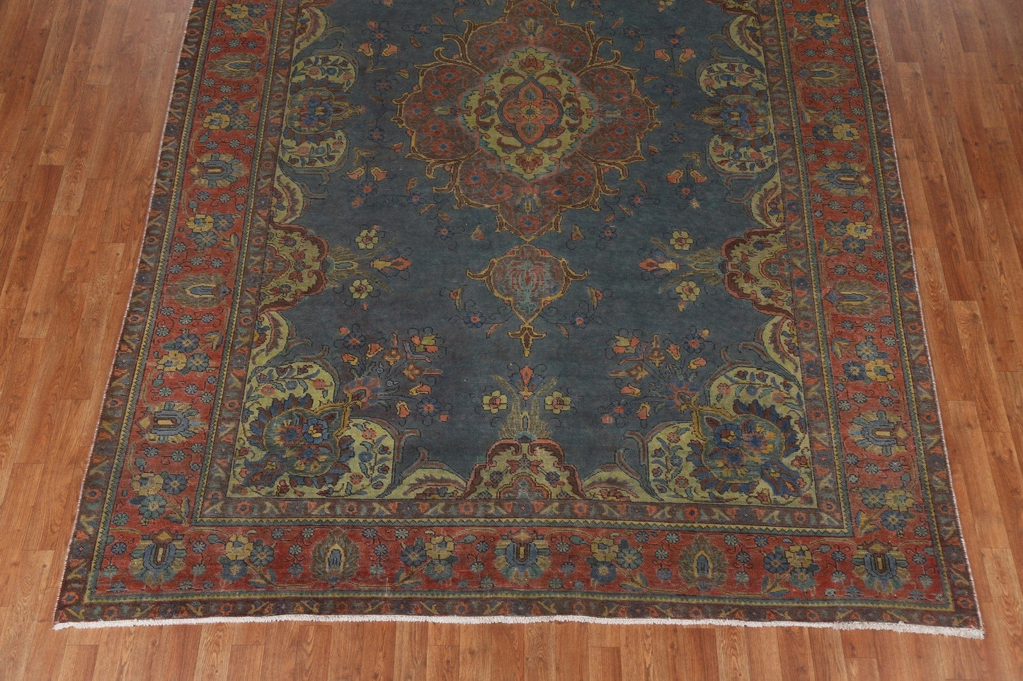 Over-Dyed Wool Tabriz Persian Area Rug 8x12