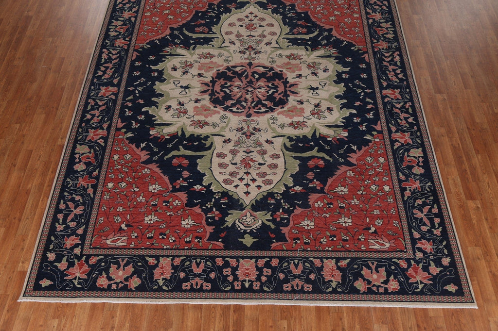 Floral Blue Sarouk Farahan Turkish Wool Rug 9x12