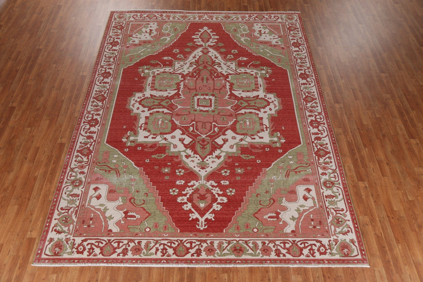 Handmade Wool Heriz Serapi Turkish Rug 9x12