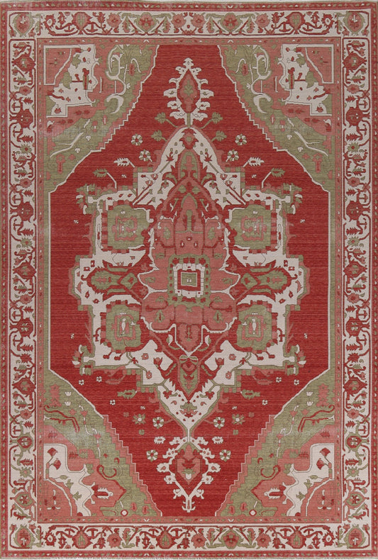 Handmade Wool Heriz Serapi Turkish Rug 9x12