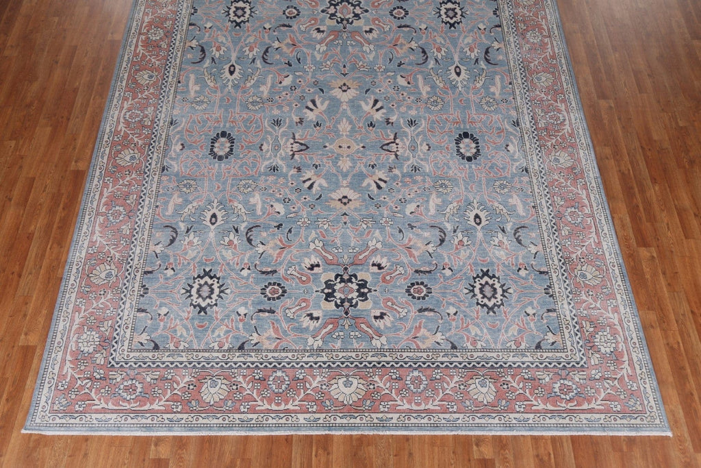 Light Blue Sultanabad Ziegler Turkish Wool Rug 9x12