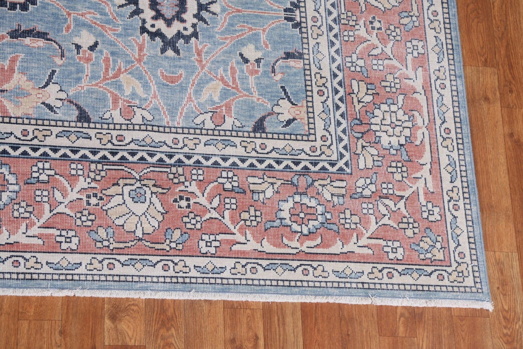 Light Blue Sultanabad Ziegler Turkish Wool Rug 9x12