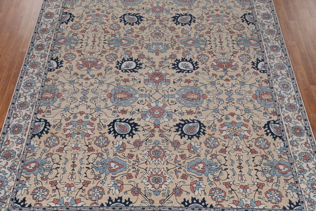 Hand-Knotted Sultanabad Ziegler Turkish Wool Rug 9x12