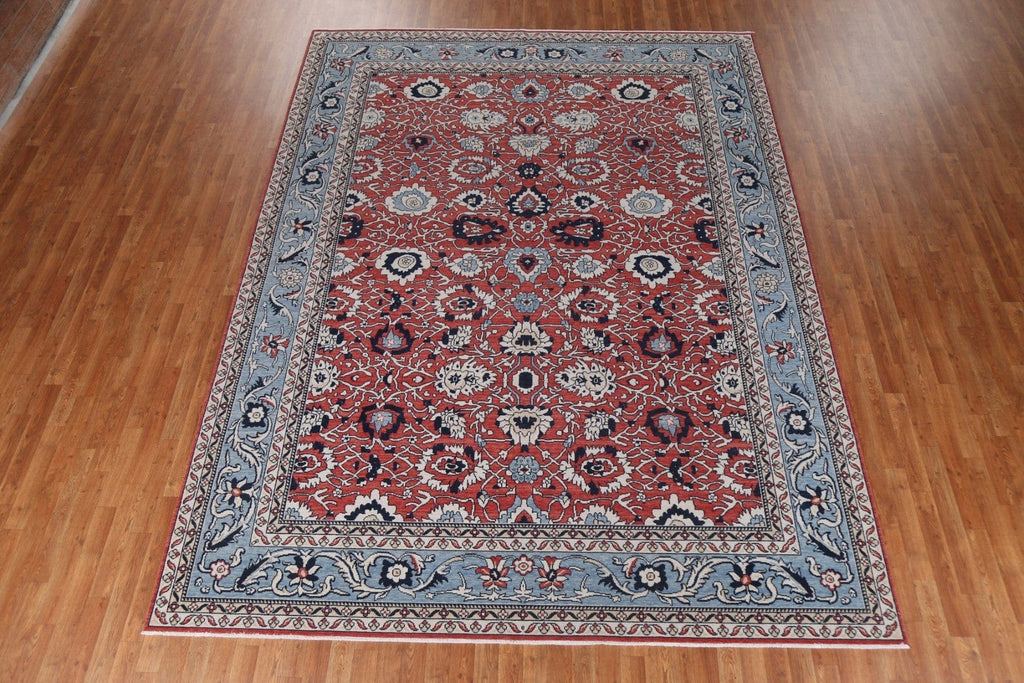 Red Floral Sultanabad Ziegler Wool Oriental Rug 9x12