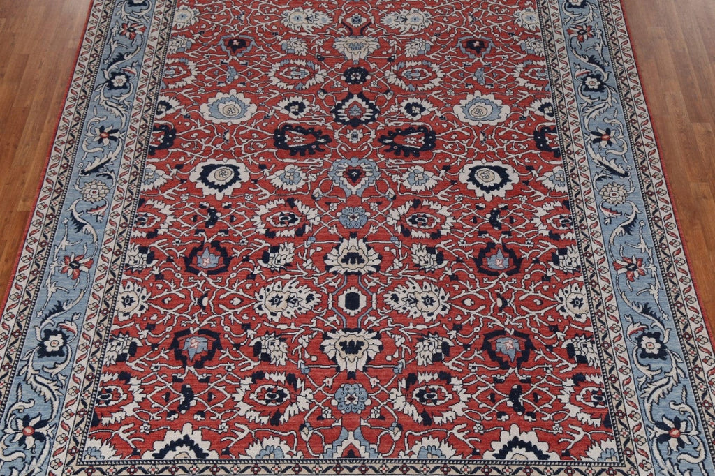 Red Floral Sultanabad Ziegler Wool Oriental Rug 9x12