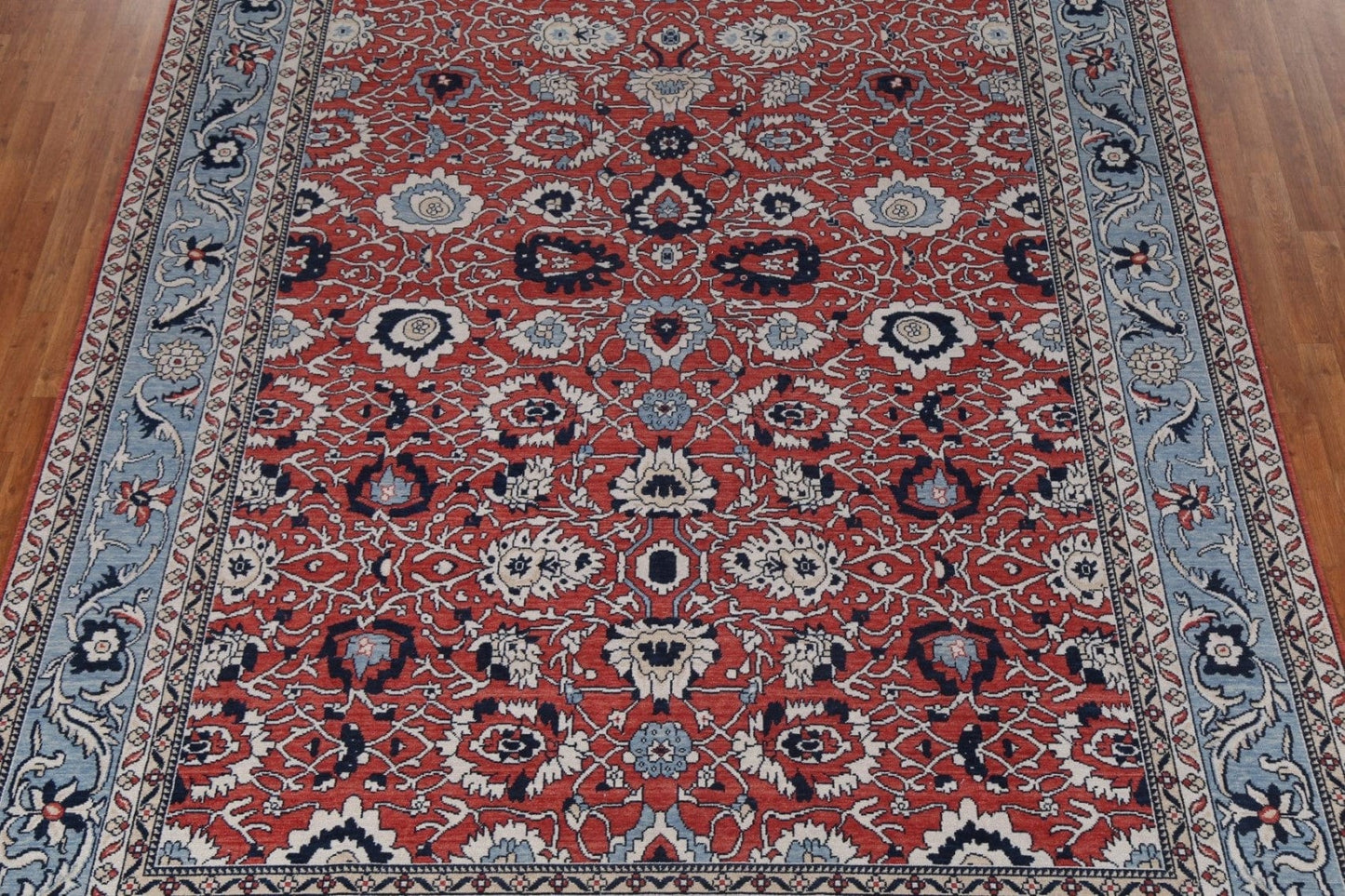 Red Floral Sultanabad Ziegler Wool Oriental Rug 9x12