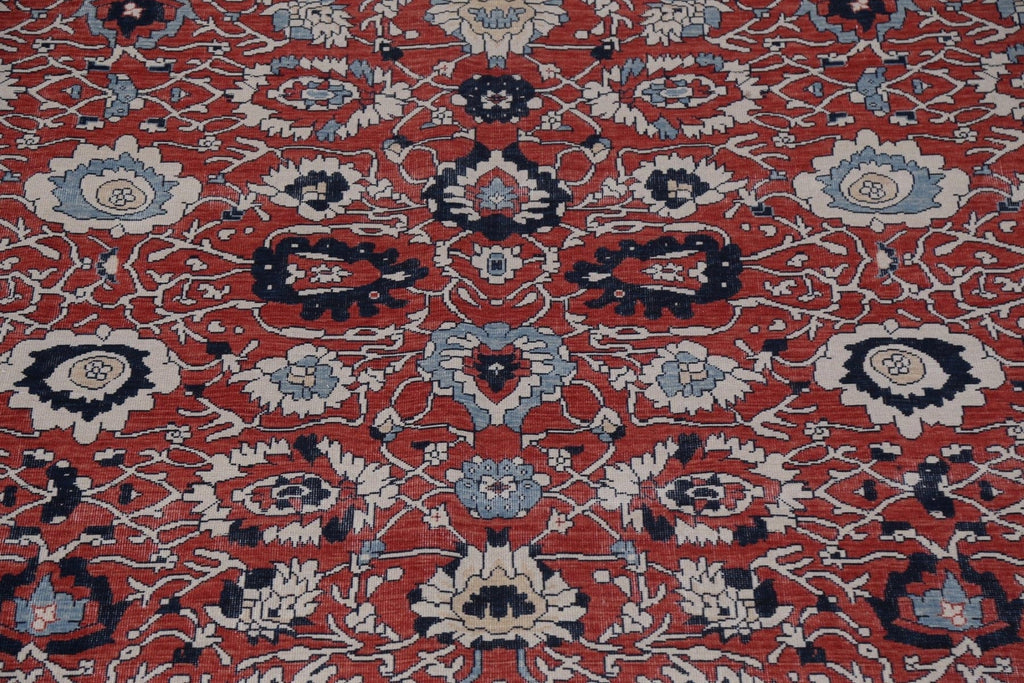 Red Floral Wool Sultanabad Ziegler Turkish Rug 9x12