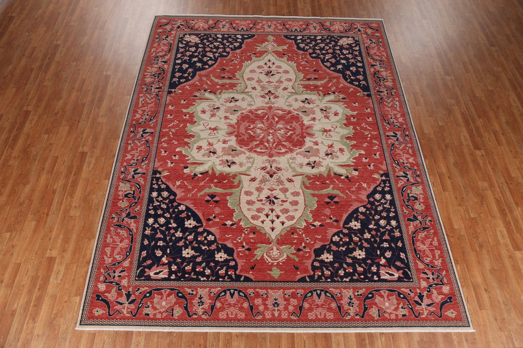 Wool Floral Sarouk Farahan Turkish Rug 9x12