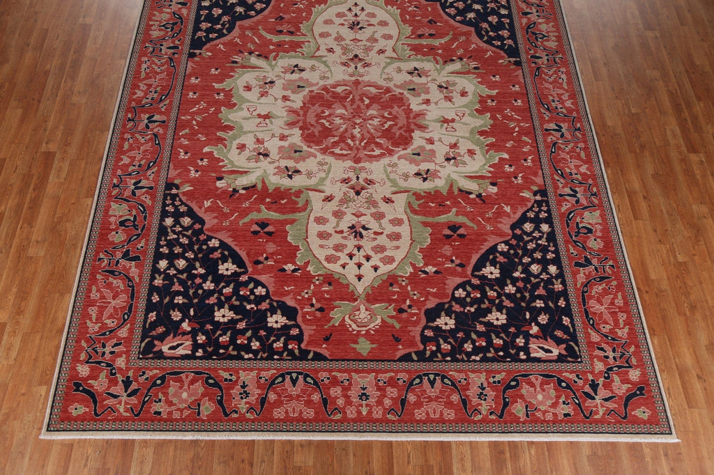 Wool Floral Sarouk Farahan Turkish Rug 9x12