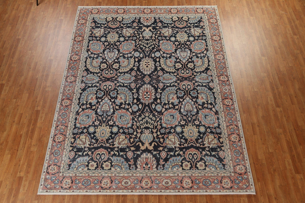 All-Over Floral Sultanabad Ziegler Turkish Wool Rug 9x12