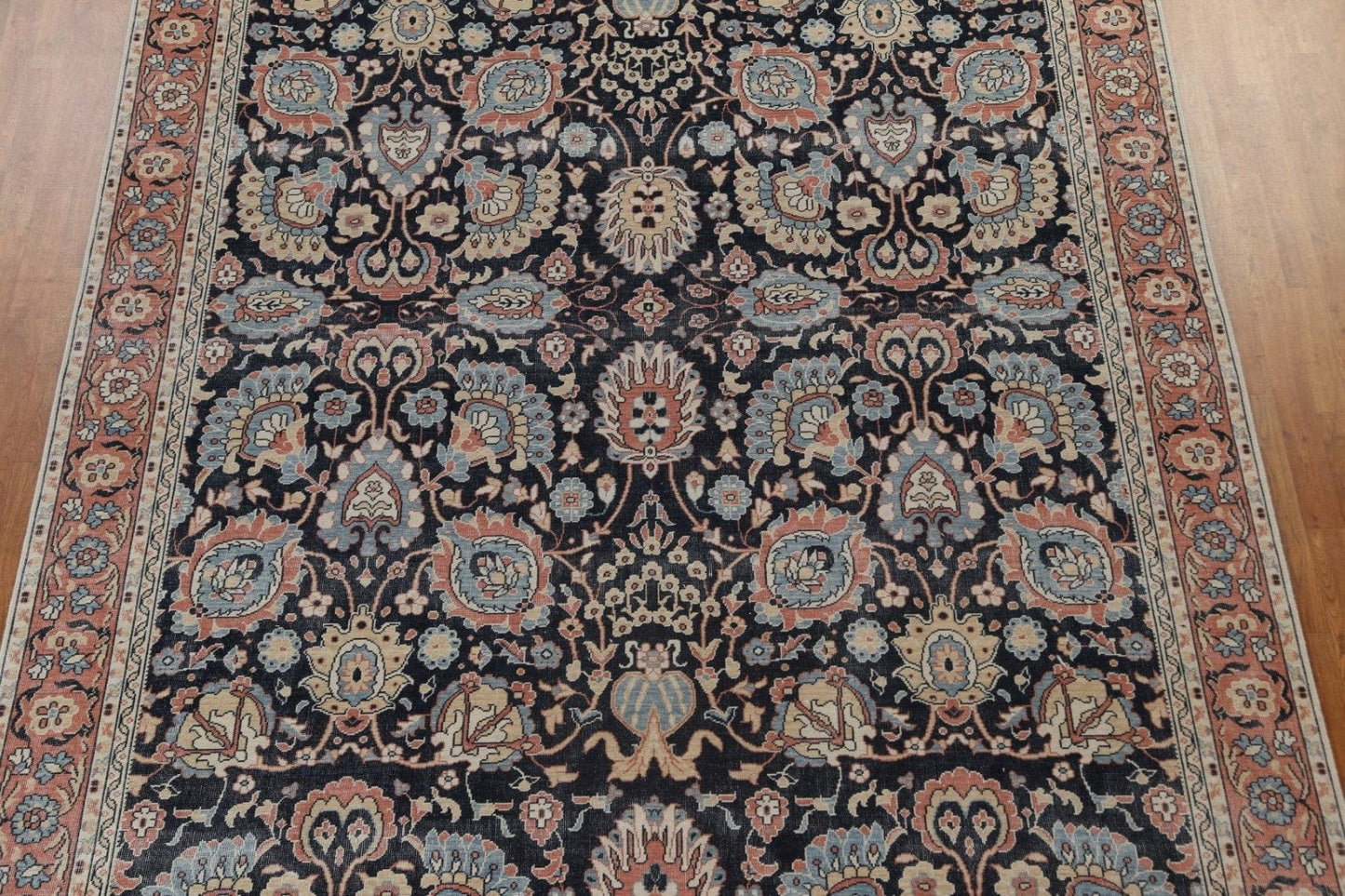 All-Over Floral Sultanabad Ziegler Turkish Wool Rug 9x12