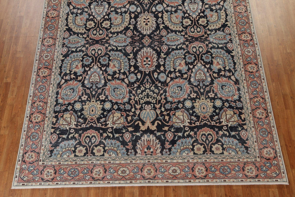 All-Over Floral Sultanabad Ziegler Turkish Wool Rug 9x12