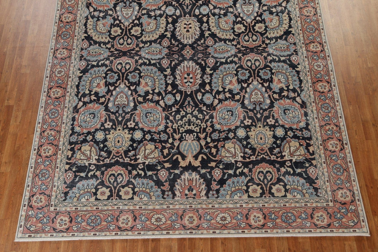 All-Over Floral Sultanabad Ziegler Turkish Wool Rug 9x12