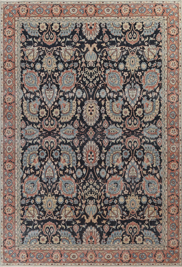 All-Over Floral Sultanabad Ziegler Turkish Wool Rug 9x12