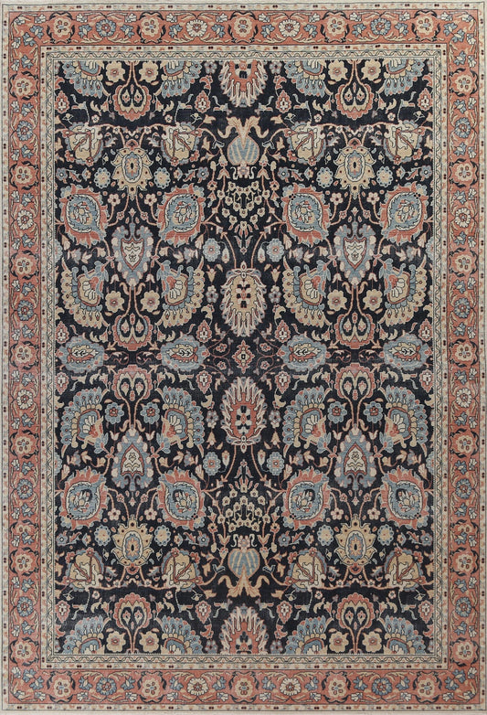 All-Over Floral Sultanabad Ziegler Turkish Wool Rug 9x12