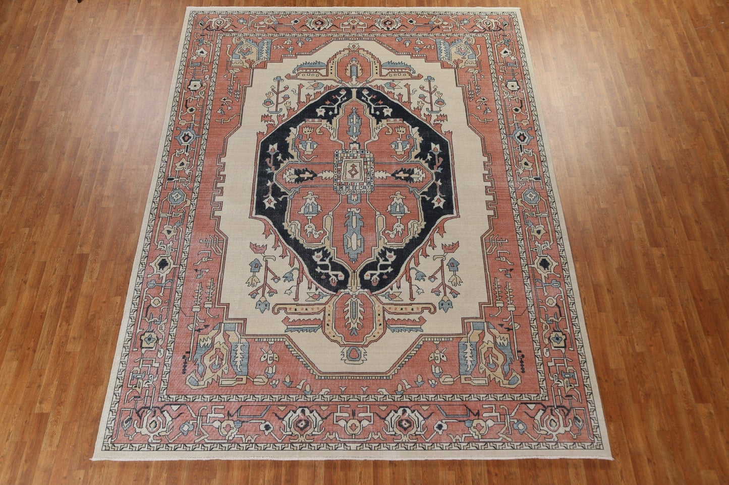 Handmade Wool Heriz Serapi Turkish Rug 9x12