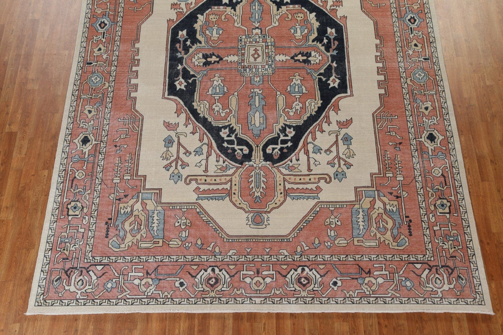 Handmade Wool Heriz Serapi Turkish Rug 9x12