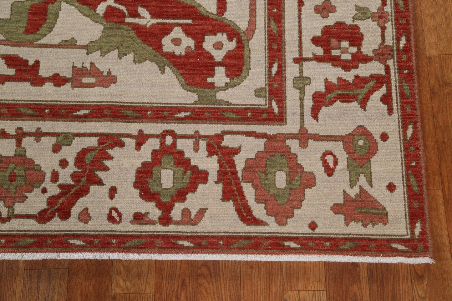 Hand-Knotted Heriz Serapi Turkish Wool Rug 9x12