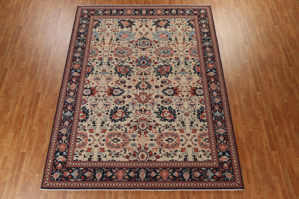 All-Over Floral Sultanabad Ziegler Turkish Rug 9x12