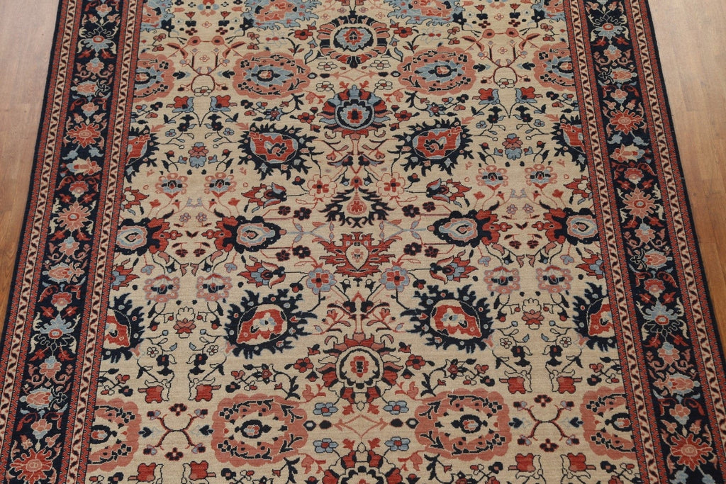 All-Over Floral Sultanabad Ziegler Turkish Rug 9x12