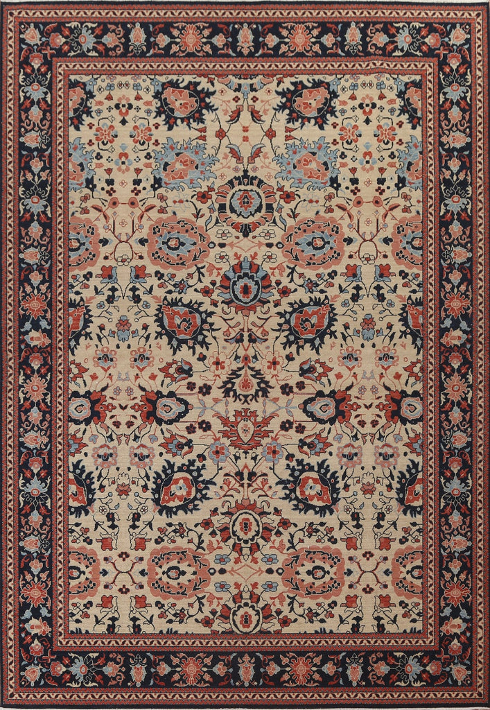 All-Over Floral Sultanabad Ziegler Turkish Rug 9x12