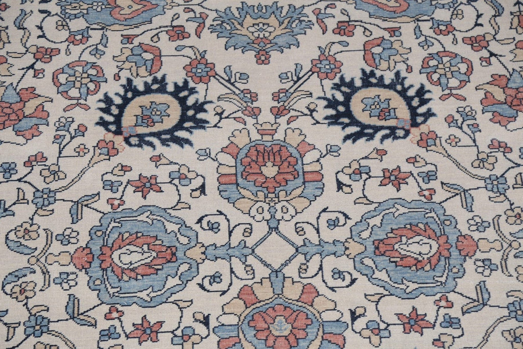 All-Over Floral Sultanabad Ziegler Turkish Rug 9x12