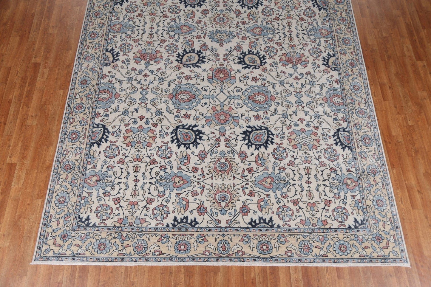 All-Over Floral Sultanabad Ziegler Turkish Rug 9x12