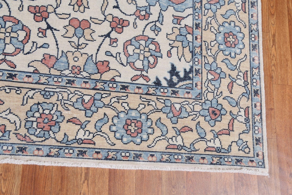 All-Over Floral Sultanabad Ziegler Turkish Rug 9x12